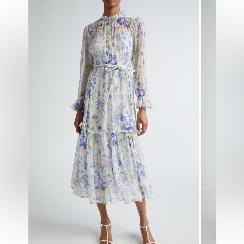 Floral long sleeve dress